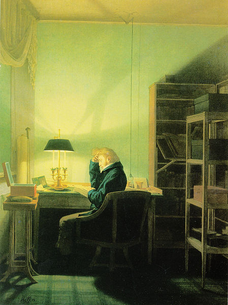 Georg Friedrich Kersting Lesender Mann beim Lampenlicht